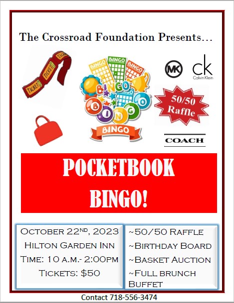 Cross Roads Foundation – Pocket Book Bingo