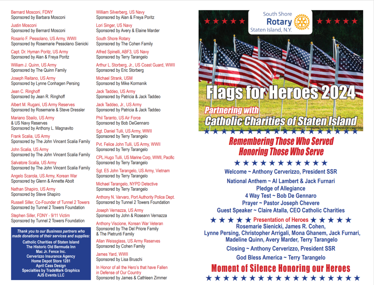 Flags For Heroes - South Shore Rotary